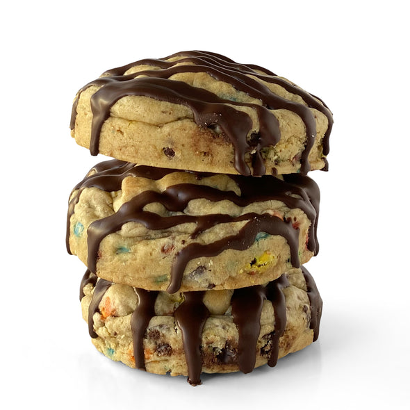 M & M Chocolate Chip Stuffed Cookies