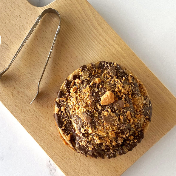 Peanut Butter Crunchy Candy Stuffed Cookies