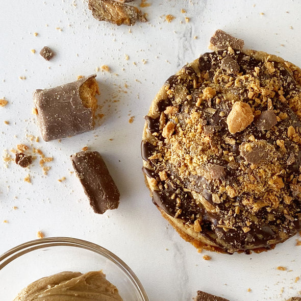 Peanut Butter Crunchy Candy Stuffed Cookies