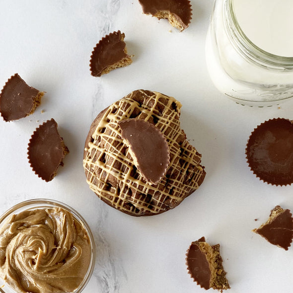 Chocolate Peanut Butter Stuffed Cookies