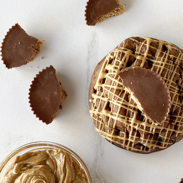 Chocolate Peanut Butter Stuffed Cookies