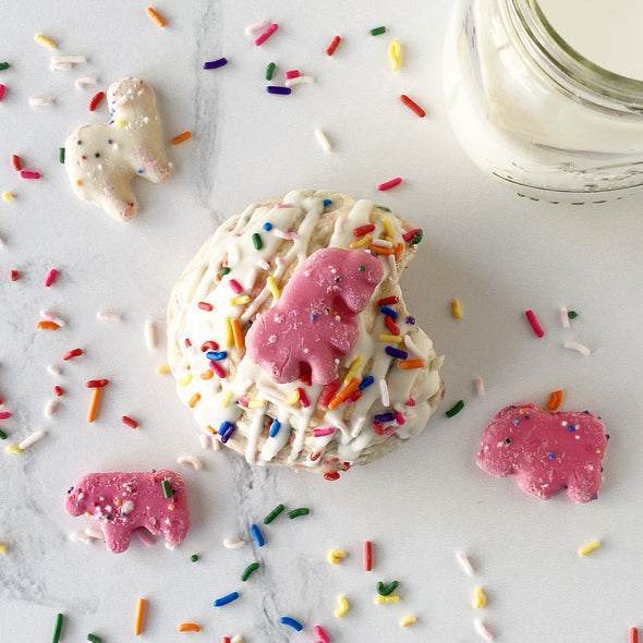 Circus Animal Sprinkle Stuffed Cookies