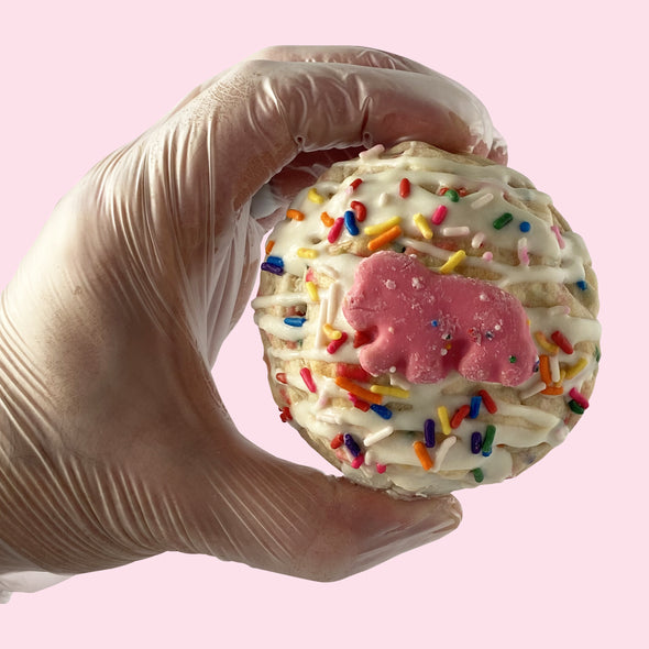 Circus Animal Sprinkle Stuffed Cookies