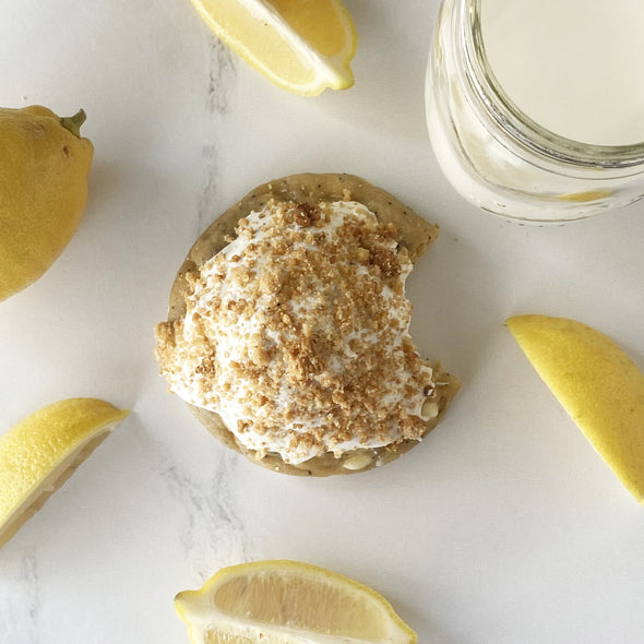 Lemon Poppy Seed Stuffed Cookie