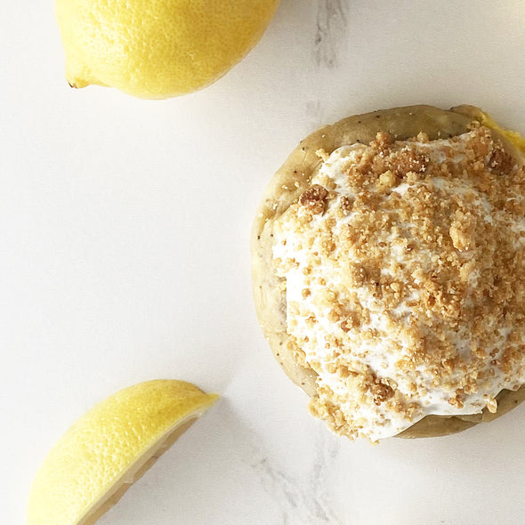 Lemon Poppy Seed Stuffed Cookie