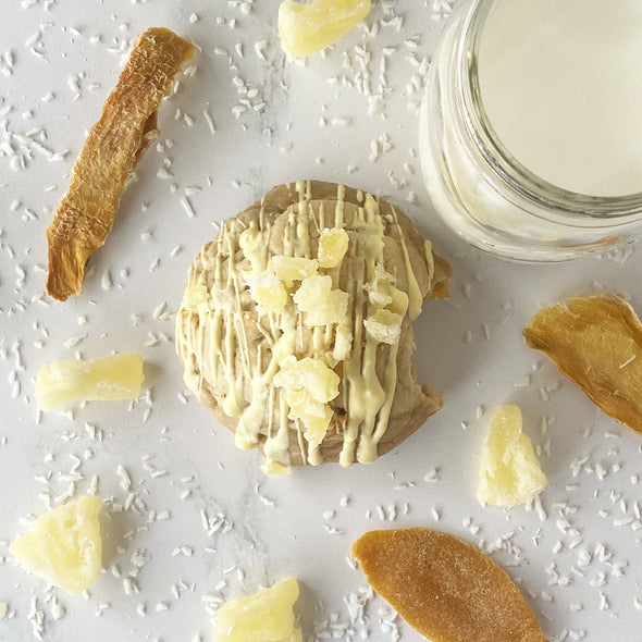 Pineapple, Mango & Coconut Stuffed Cookies