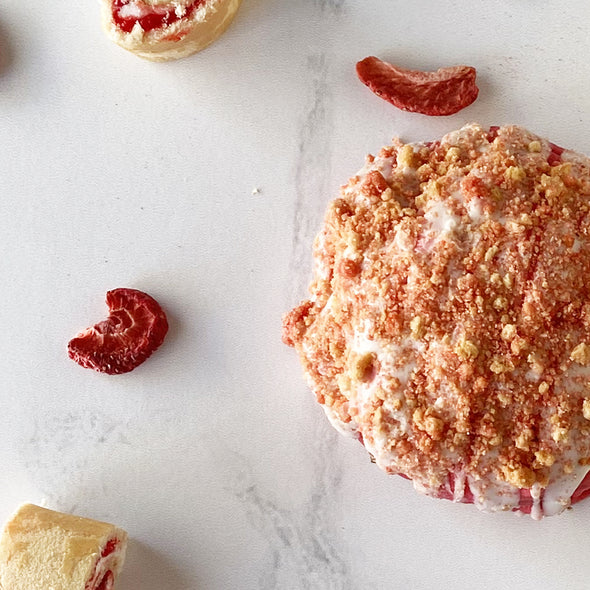 Strawberry Shortcake Stuffed Cookies